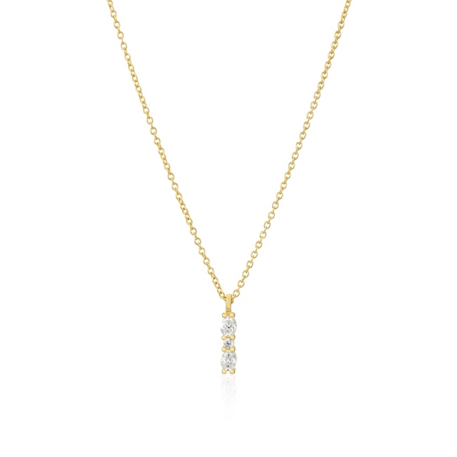 Sif Jakobs Ellera Ovale Piccolo Necklace - SJ-N2414-CZ-YG