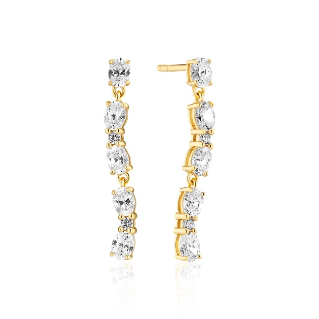Sif Jakobs Ellera Ovale Sette Drop Earrings - SJ-E2417-CZ-YG