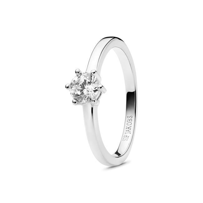 Sif Jakobs Ellera Uno Pianura Grande Bague Solitaire - SJ-R42283-CZ