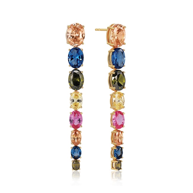 Sif Jakobs Ellisse Lungo Otto Boucles d'oreilles pendantes - SJ-E2324-XCZ-YG
