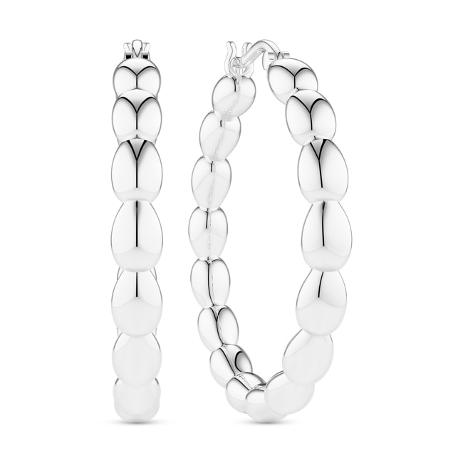 Sif Jakobs Goccia Cerchi Pianura Grande Kreolen - SJ-E2595