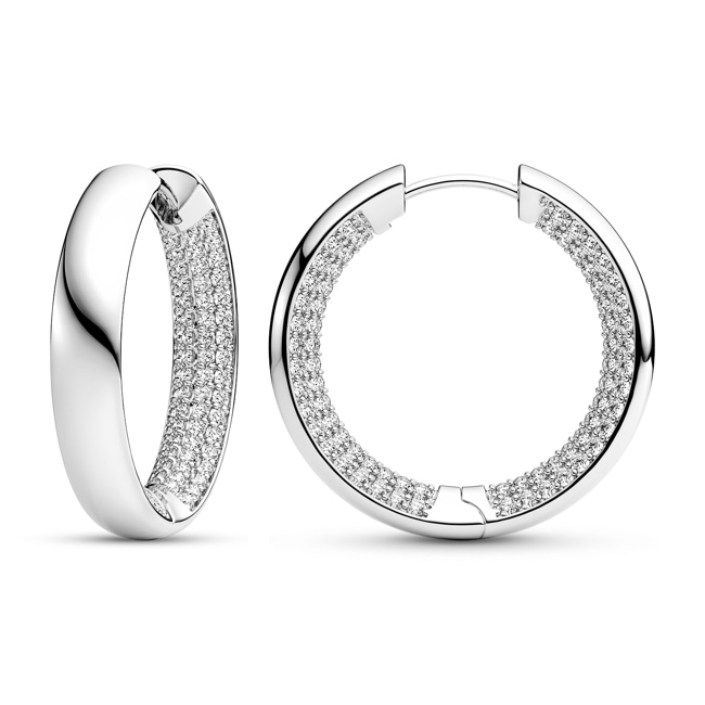 Sif Jakobs Melzo Grande Hoop Earrings - SJ-E2861-CZ