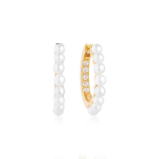 Sif Jakobs Padua Medio Hoop Earrings - SJ-E22214-PCZ-YG