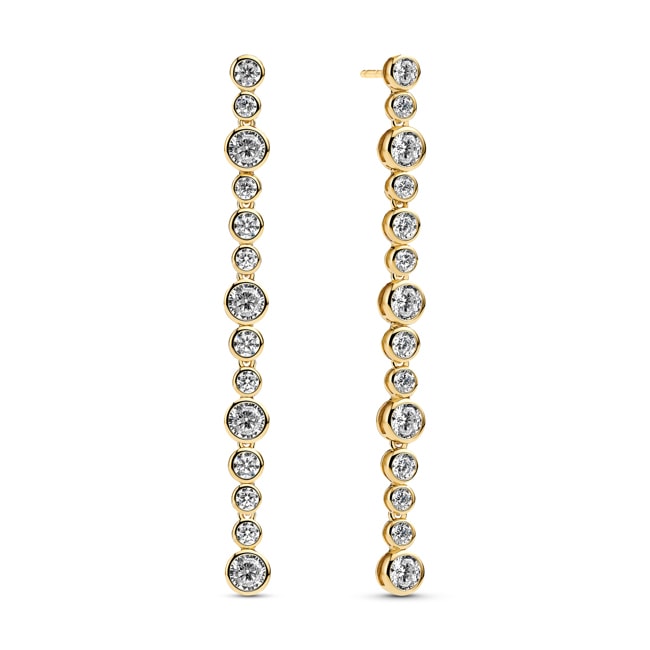 Sif Jakobs Sardinien Lungo Grande Drop Earrings - SJ-E2771-CZ-YG