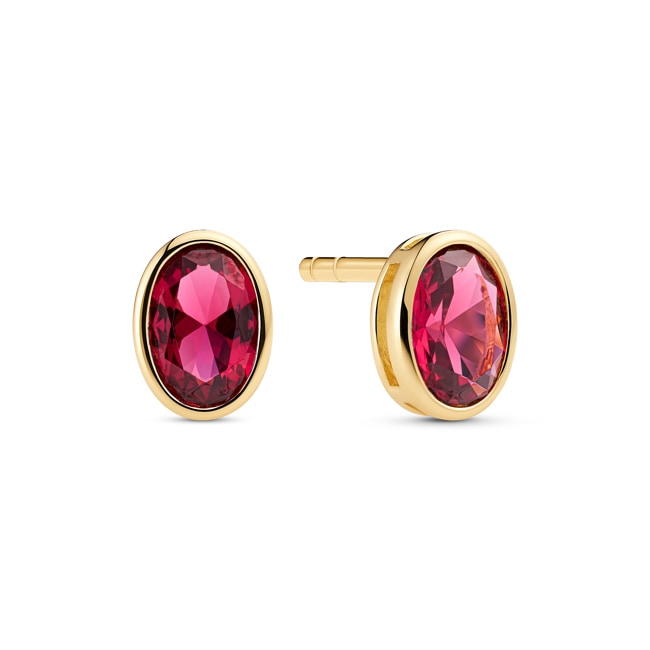 Sif Jakobs Sardinien Ovale Stud Earrings - SJ-E2795-PKCZ-YG
