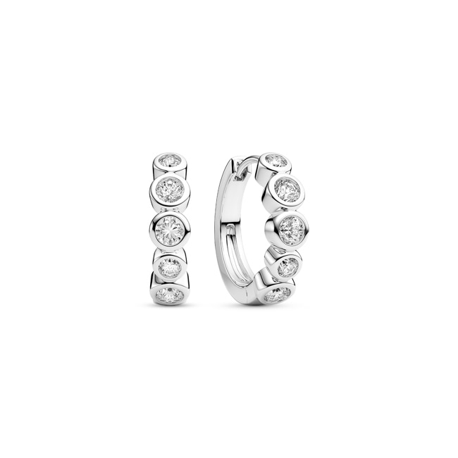 Sif Jakobs Sardinien Creolo Piccolo Hoop Earrings - SJ-E2668-CZ