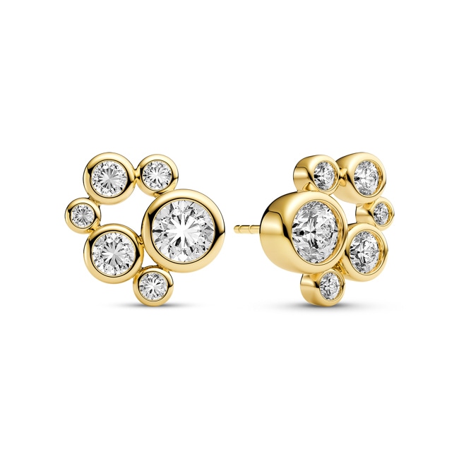 Sif Jakobs Sardinien Sei Stud Earrings - SJ-E2666-CZ-YG