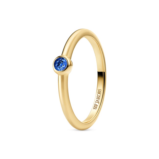 Sif Jakobs Sarzana Uno Bague Solitaire - SJ-R2632-BL-YG