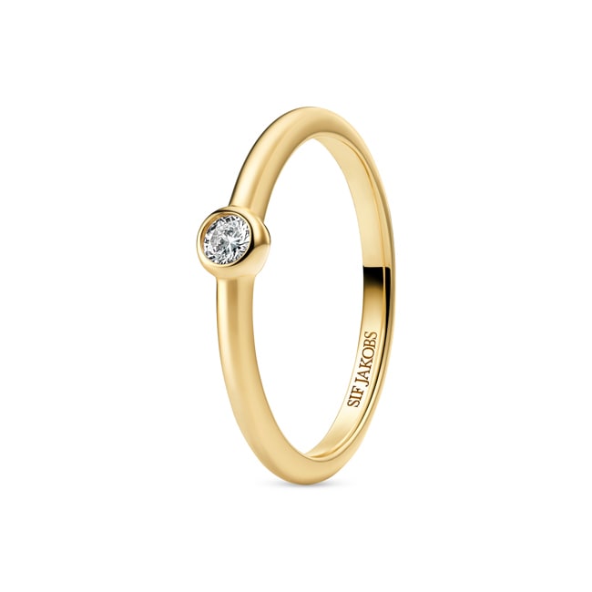 Sif Jakobs Sarzana Uno Bague Solitaire - SJ-R2632-CZ-YG