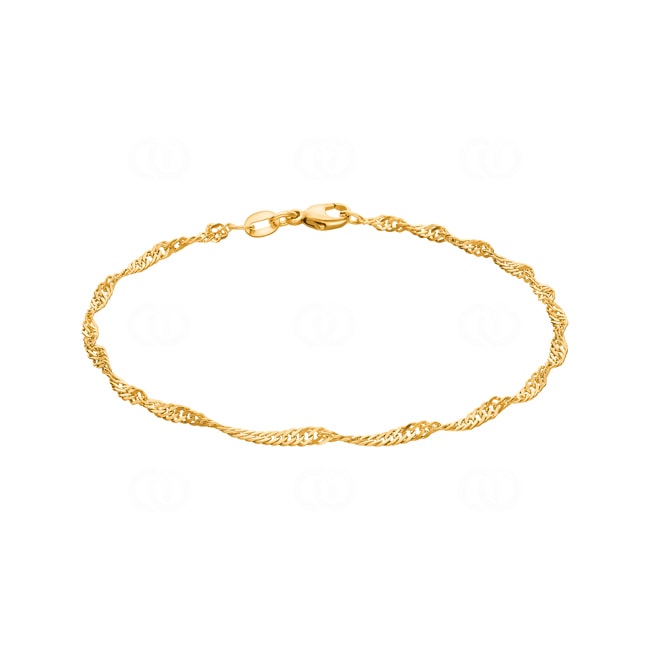 Singapurarmband 750/18 K Gelbgold 2.4mm - 19cm - BSI100419