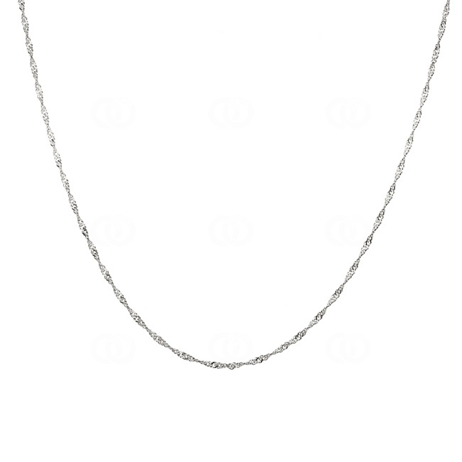 Singapurkette 750/18 K Weissgold 1.2mm Singapurkette 750/18 K Weissgold 1.2mm - 1243.09314