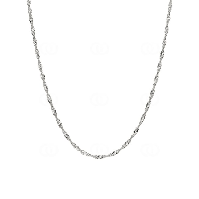 Singapore Chain 750/18 K White Gold 2.4mm - CSI2004