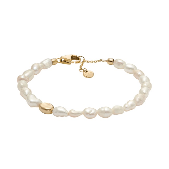 Skagen bracelet Agnethe Pearl Beads freshwater pearls white - SKJ1825710