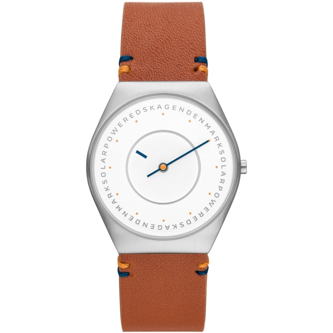 Skagen Grenen Solaire Disc Marron / Blanc - SKW6872