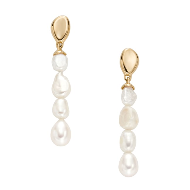 Skagen Drop earrings Agnethe Pearl freshwater pearls white  - SKJ1827710