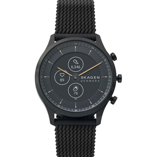 Skagen Jorn 42 Hybrid Smartwatch HR Silikon schwarz - SKT3001