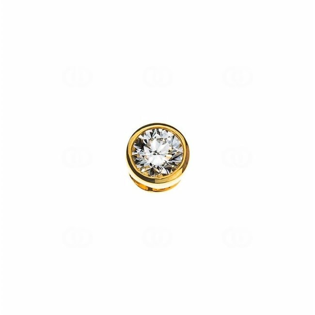 Solitaire Pendant 750/18 K Yellow Gold with Diamond 0.10ct. H/Si - ASO1025