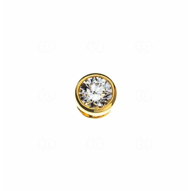Solitaire Pendant 750/18 K Yellow Gold with Diamond 0.15ct. H/Si - ASO1026
