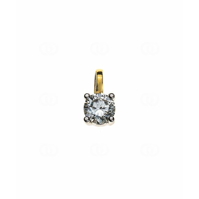 Solitär Anhänger 750/18 K Gelbgold mit Diamant 0.15ct. H/Si - ASO4002