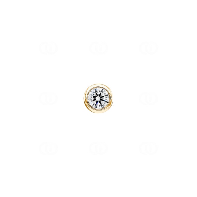 Solitaire Pendant 750/18 K Yellow Gold with Diamond 0.25ct. H/Si - ASO1028