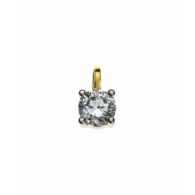 Solitär Anhänger 750/18 K Gelbgold mit Diamant 0.33ct. H/Si - ASO4005