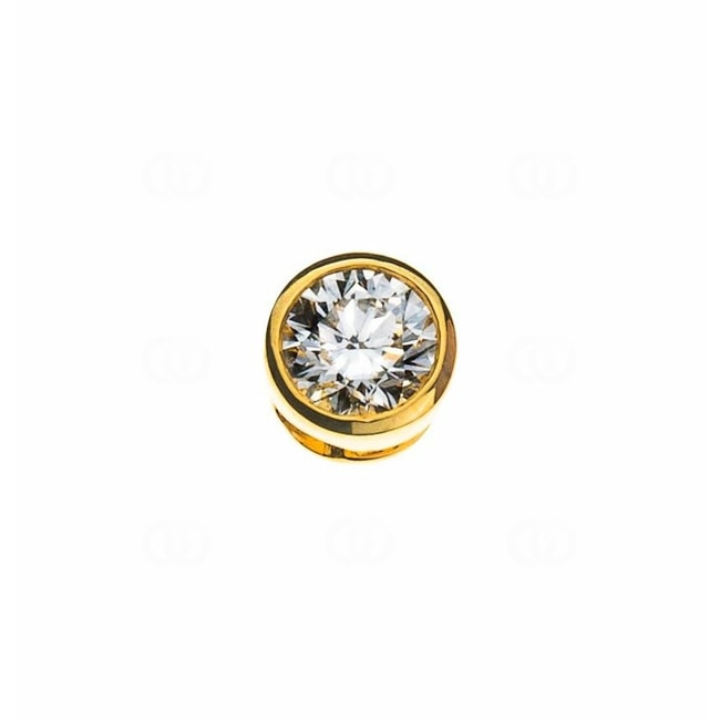 Solitaire Pendant 750/18 K Yellow Gold with Diamond 0.50ct. H/Si - ASO1030