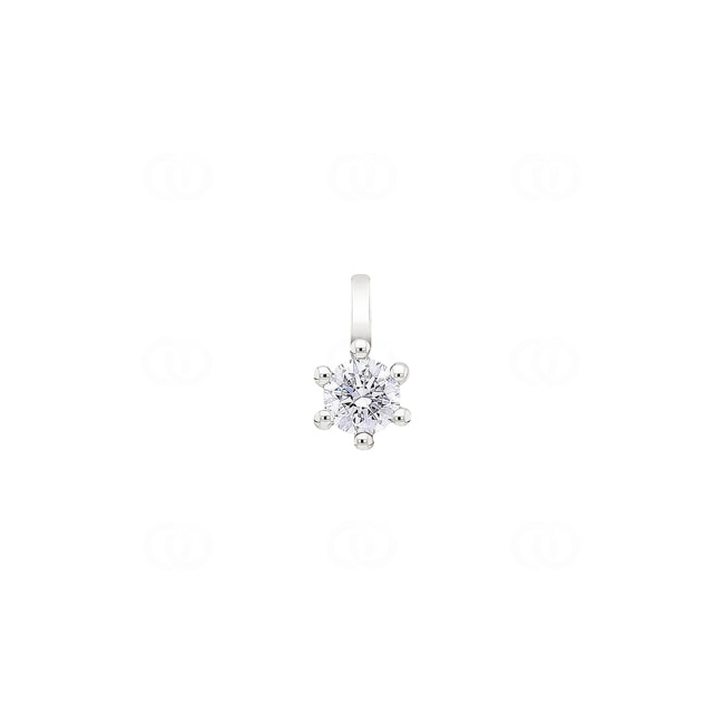 Solitär Anhänger 750/18 K Weissgold mit Diamant 0.33ct. H/Si - ASO2013