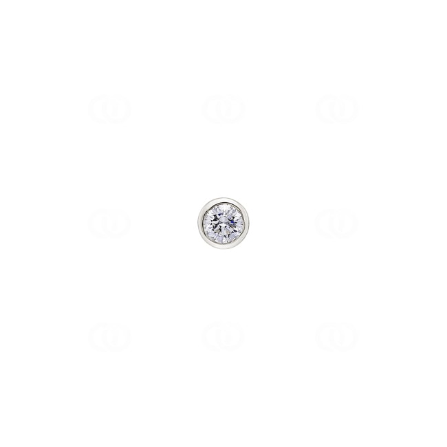 Solitaire Pendant 750/18 K White Gold with Diamond 0.33ct. H/Si - ASO2029