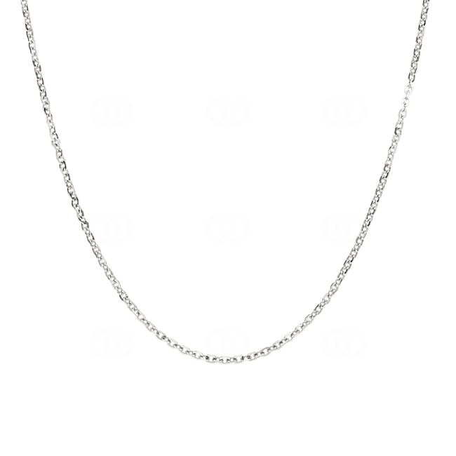 Mirror Cable Chain 750/18 K White Gold 1.8mm - 1242.04104