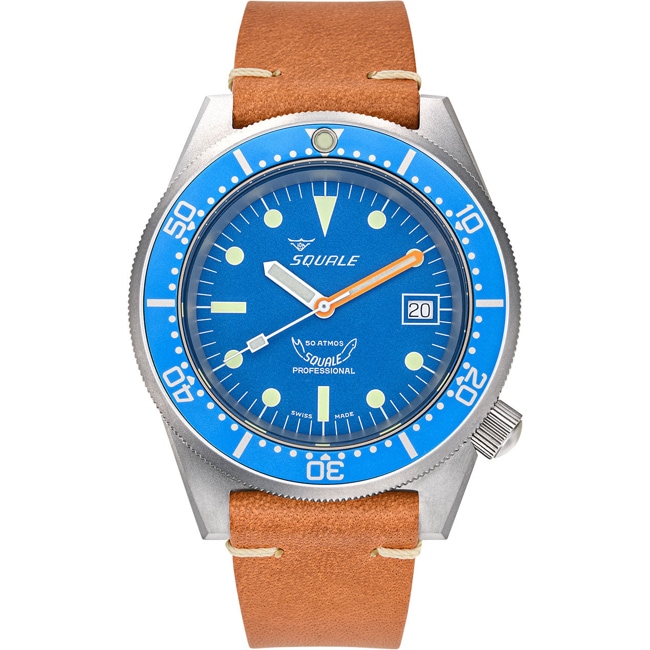 Squale 1521 Blue Blasted Leather - 1521BLUEBL.PC