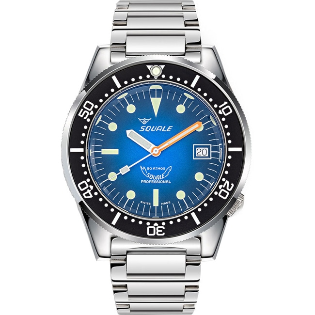 Squale 1521 Blue Ray Bracelet - 1521PROFD.SQ20L