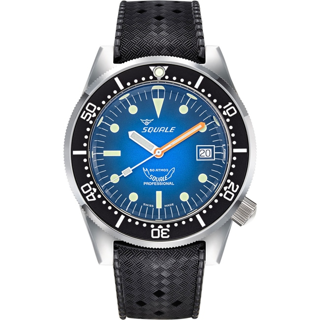 Squale 1521 Blue Ray Rubber - 1521PROFD.HT