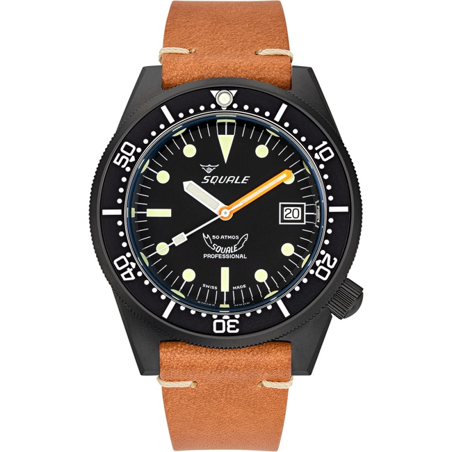 Squale 1521 DLC Leather - 1521DLCBK.PC