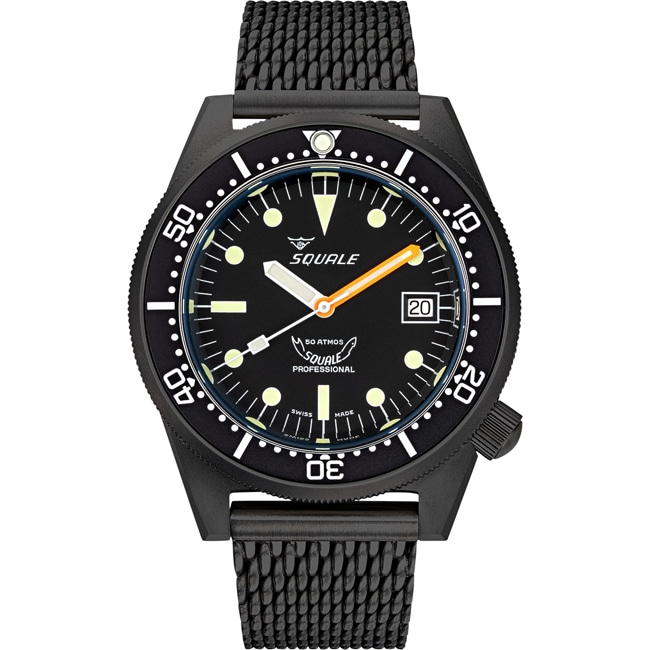 Squale 1521 DLC Mesh - 1521DLCBK.MEPVD20