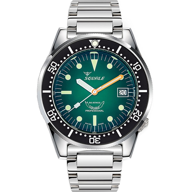 Squale 1521 Green Ray Bracelet - 1521PROFGR.SQ20L