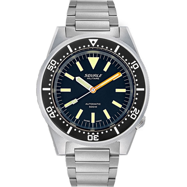 Squale 1521 Militaire Blasted Bracelet - 1521MILBL.SQ20S