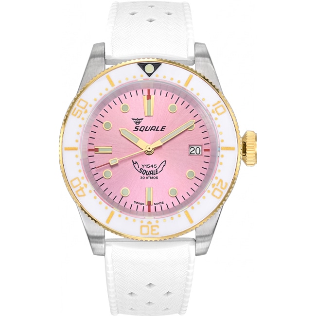 Squale 1545 Pink Rubber - 1545WTPK.HTW