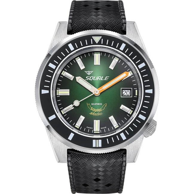 Squale Matic Green Rubber - MATICAUGR.HT