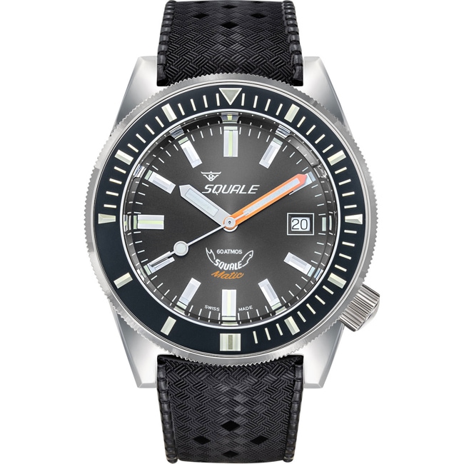 Squale Matic Grey Rubber - MATICXSA.HT