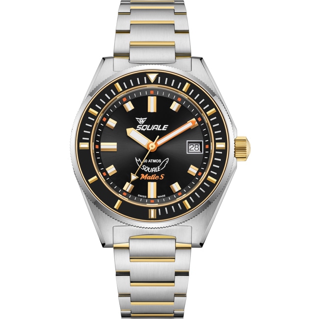 Squale Matic S Two-Tone Bracelet - MATICGBKBK.SSBI