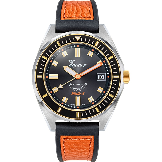Squale Matic S Two-Tone HydroLeather - MATICGBKBK.RLOR