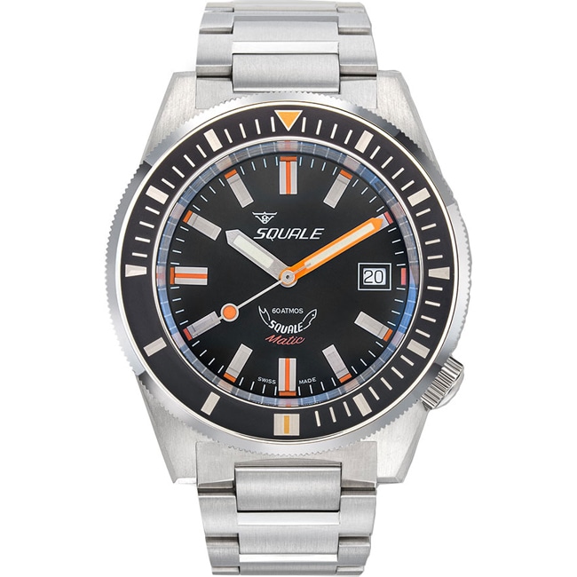 Squale Matic Satin Black Bracelet - MATICXSG.SQ22B