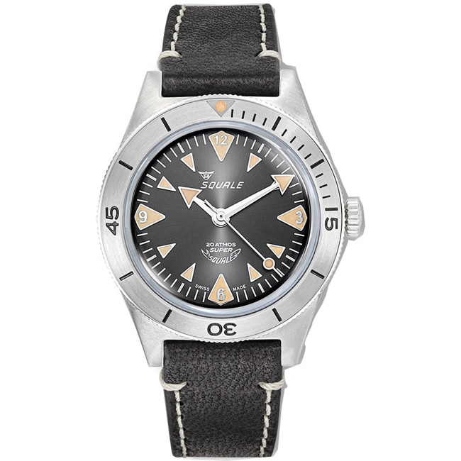 Squale Super-Squale Big Arrows Black Leather - SUPERSSABK.PN