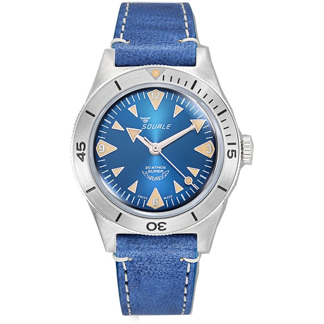 Squale Super-Squale Big Arrows Blue Leather - SUPERSSABL.PBL