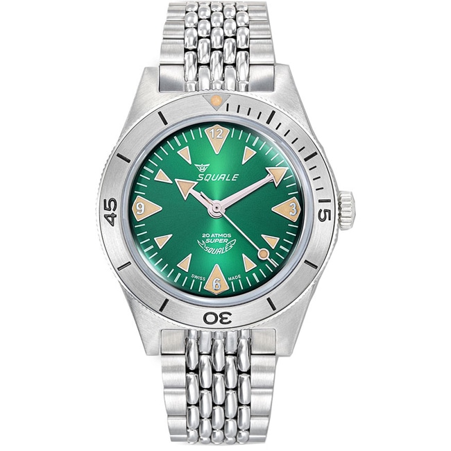 Squale Super-Squale Big Arrows Green Bracelet - SUPERSSAGR.AC