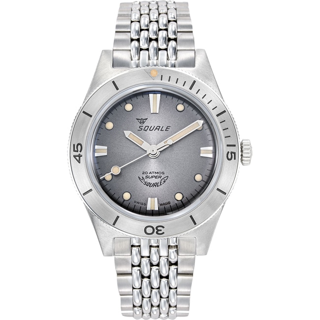 Squale Super-Squale Sunray Grey Bracelet - SUPERSSG.AC