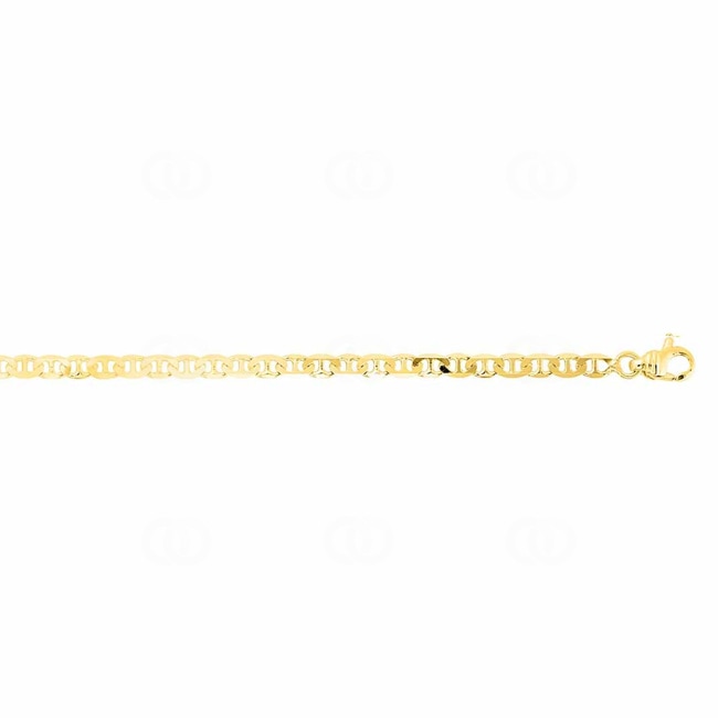 Collier Bâton forçat plat or jaune 750/18 ct 3mm - 534.3