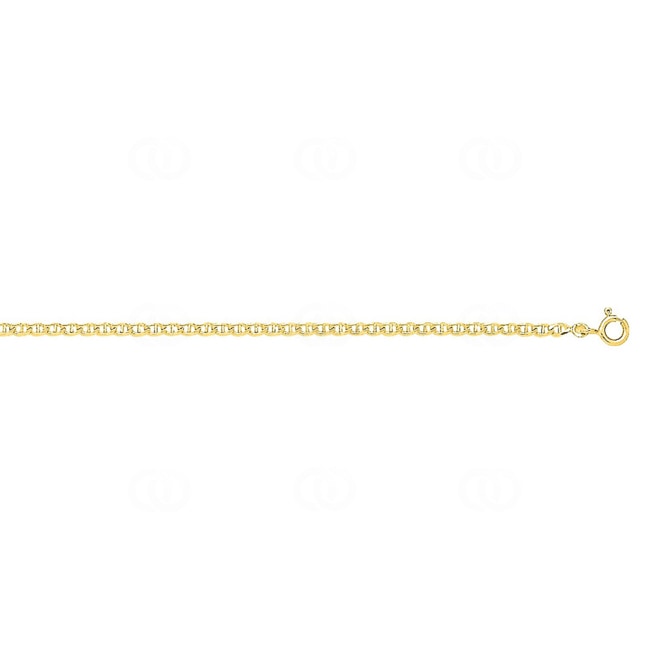Collier Bâton gourmette or jaune 750/18 ct 2mm - 533.2