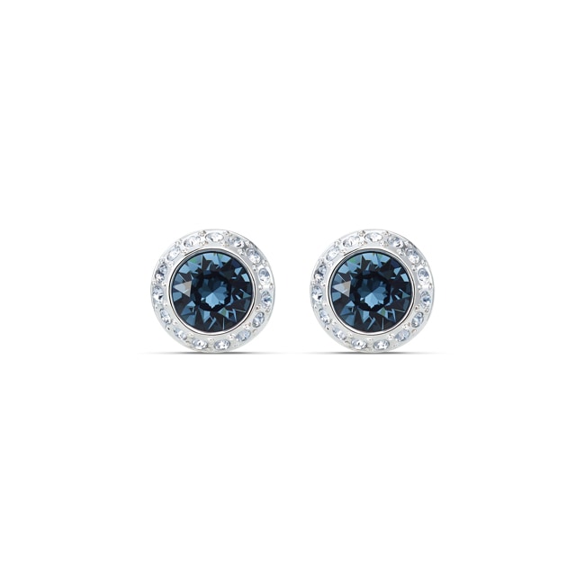 Swarovski Boucles d'oreilles clous Angelic, bleu, métal rhodié - 5536770