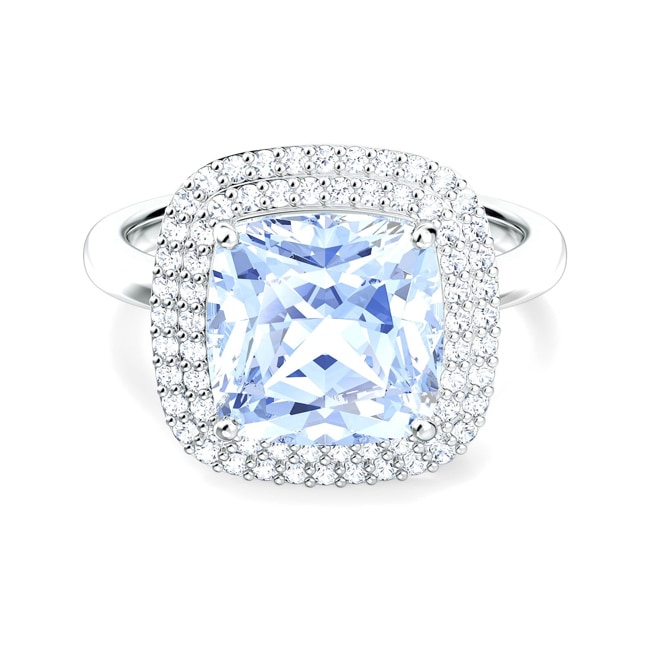 Swarovski Angelic ring, blue, rhodium plated - M5567955